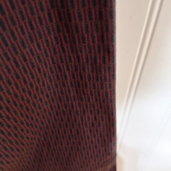 Shaquille ONeal Long Sleeve Dress Shirt XLG LT Deep Plum Dash Print Casual Dress - Picture 5 of 7